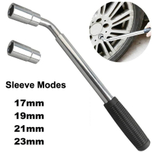 Heavy Duty Extendable Wheel Brace Wrench Bar Tyre Changing 17 19 21 23mm Socket