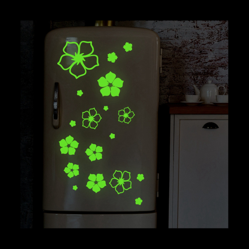 2Pc Refrigerator Stickers, Beautiful Flowers Fridge Stickers on OnBuy