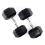 (2x 5kg) Hex Dumbbells Iron & Rubber Weights - Black 1
