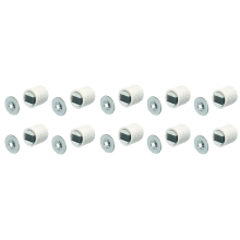 (White) Morticed Magnetic Catches Cabinet Cupboard Door