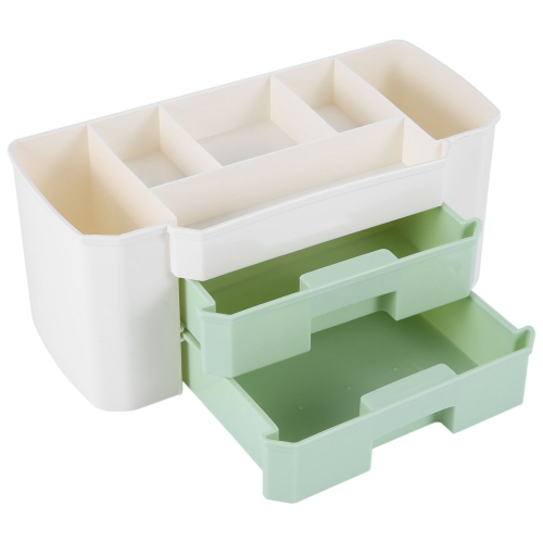 Desktop Cosmetic Storage Box Jewelry and Hair AccessoriesGreen on OnBuy