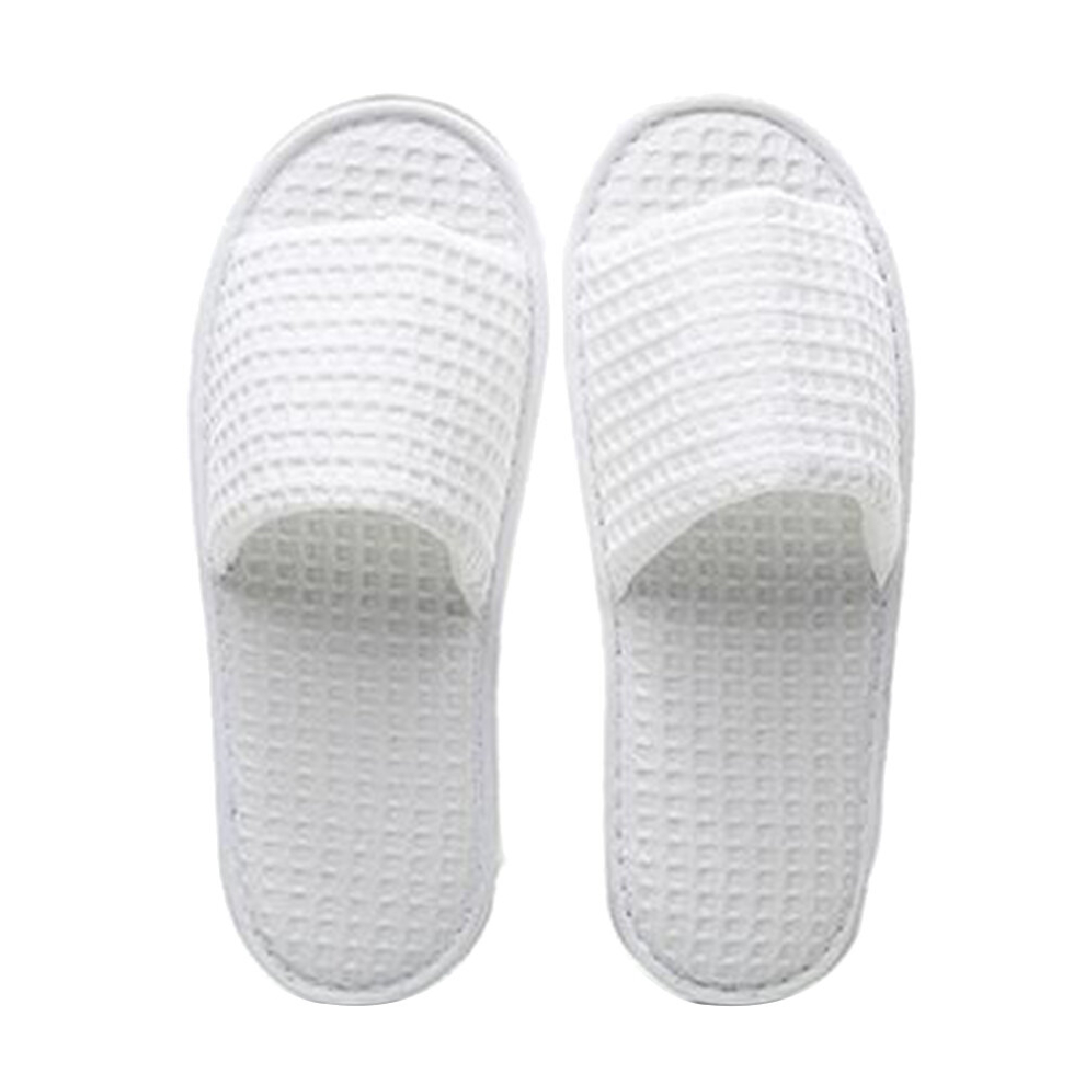 Spa Slippers, 5 Pairs Open Toe Toe Disposable Slippers Fit Size