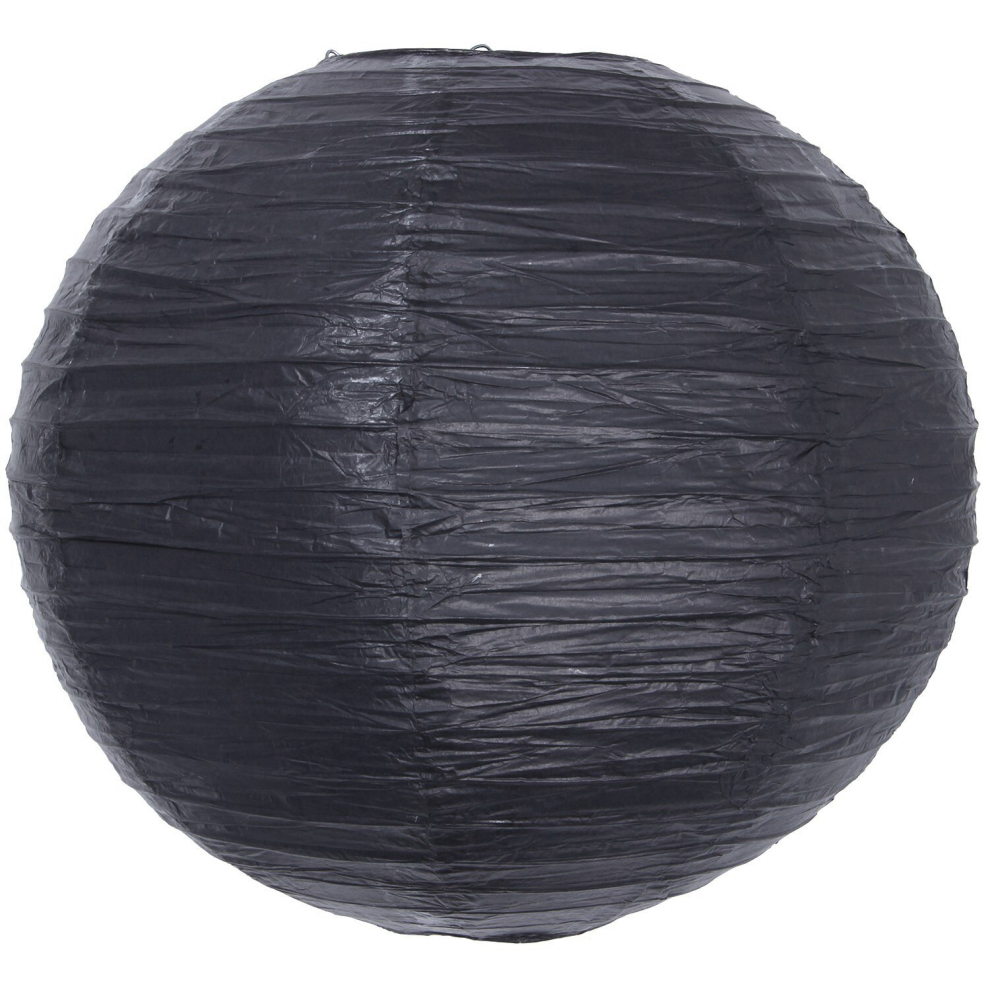 Black 40cm Paper Lantern Home Wedding Decor Decoration Party Round Party