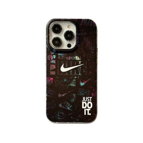 (style A, iphone 12/12pro) Originality Nike Logo TPU Case For Apple iPhone