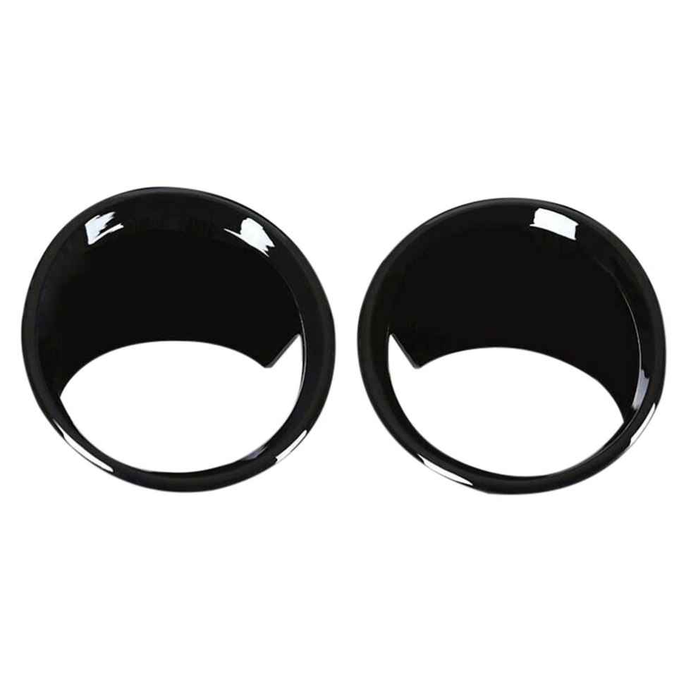 2Pcs Glossy Black Car Front Fog Light Cover for X1 F48 2016-2019