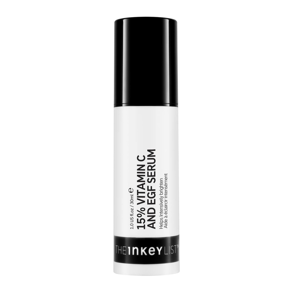 The INKEY List 15 percent Vitamin C and EGF Serum Helps to Intensively Brighten All Skin Types 30ml