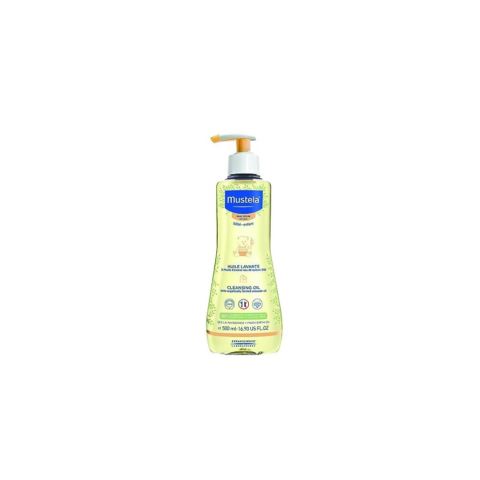 Mustela Cleansing Oil For Dry Skin 500Ml, Pack of 1