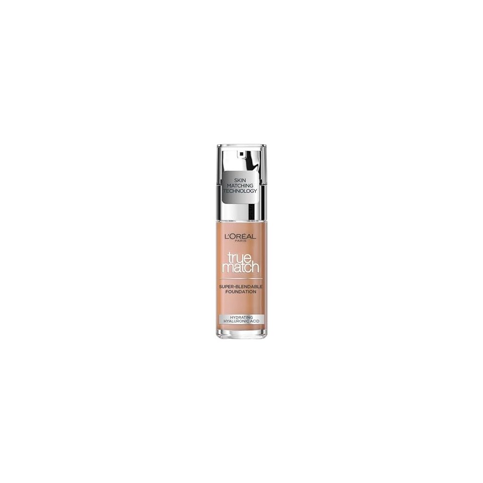 LOreal Paris True Match Liquid Foundation, Skincare Infused With Hyaluronic Acid, Spf 17, Available In 40 Shades, 2C Rose Vanilla, 30 Ml