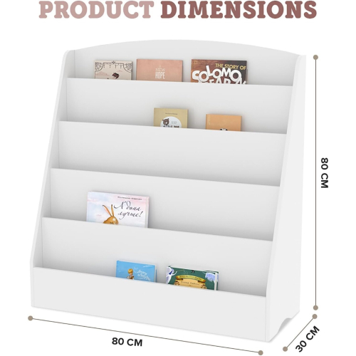 5 Scaffali per bambini Libreria per bambini Scaffale di stoccaggio Scaffale per giocattoli 2