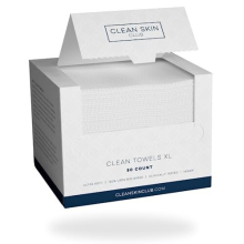 Clean Skin Club Clean Towels - Biodegradable Disposable Face Towelette, Ultra Soft Makeup Remover Wipes, 50 ct, 1 Pack CSC CT