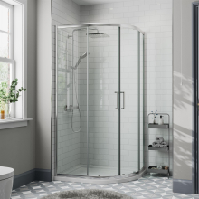 1000 x 1000mm Quadrant Shower Enclosure Walk In Cubicle Framed 8mm Safety Glass