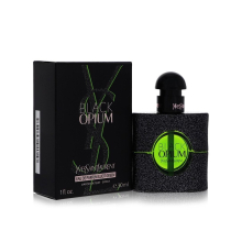Yves Saint Laurent Black Opium Illicit Green Eau de Parfum 30ml – Bold Green Coffee, Jasmine Sambac & Orange Blossom, Portable Size