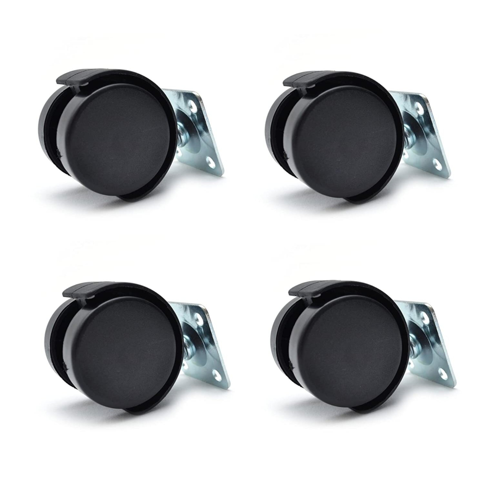 40Mm Swivel Castor Wheel Furniture Caster Without Brake Pack Of 4 Pcs 5908231315014