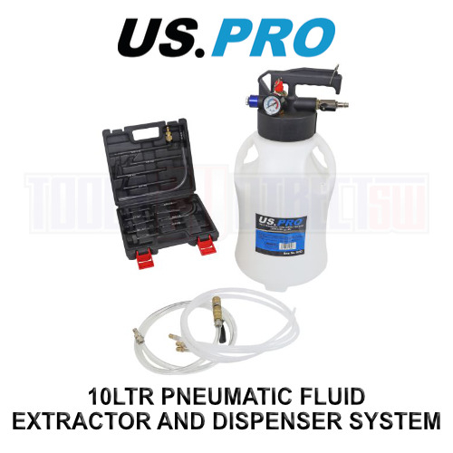 us pro US PRO Tools 10L Pneumatic Fluid Extractor & Dispenser System 5053