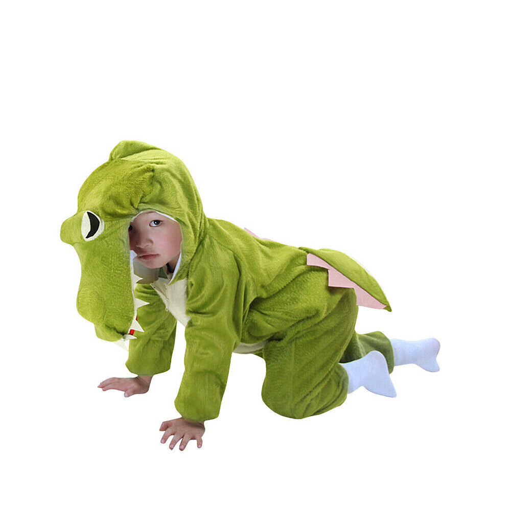 Photos - Fancy Dress  Halloween Children Kids Cartoon Animal Costume Costumes Cosplay for Boy Girl(Crocodile, 100 100-110cm)