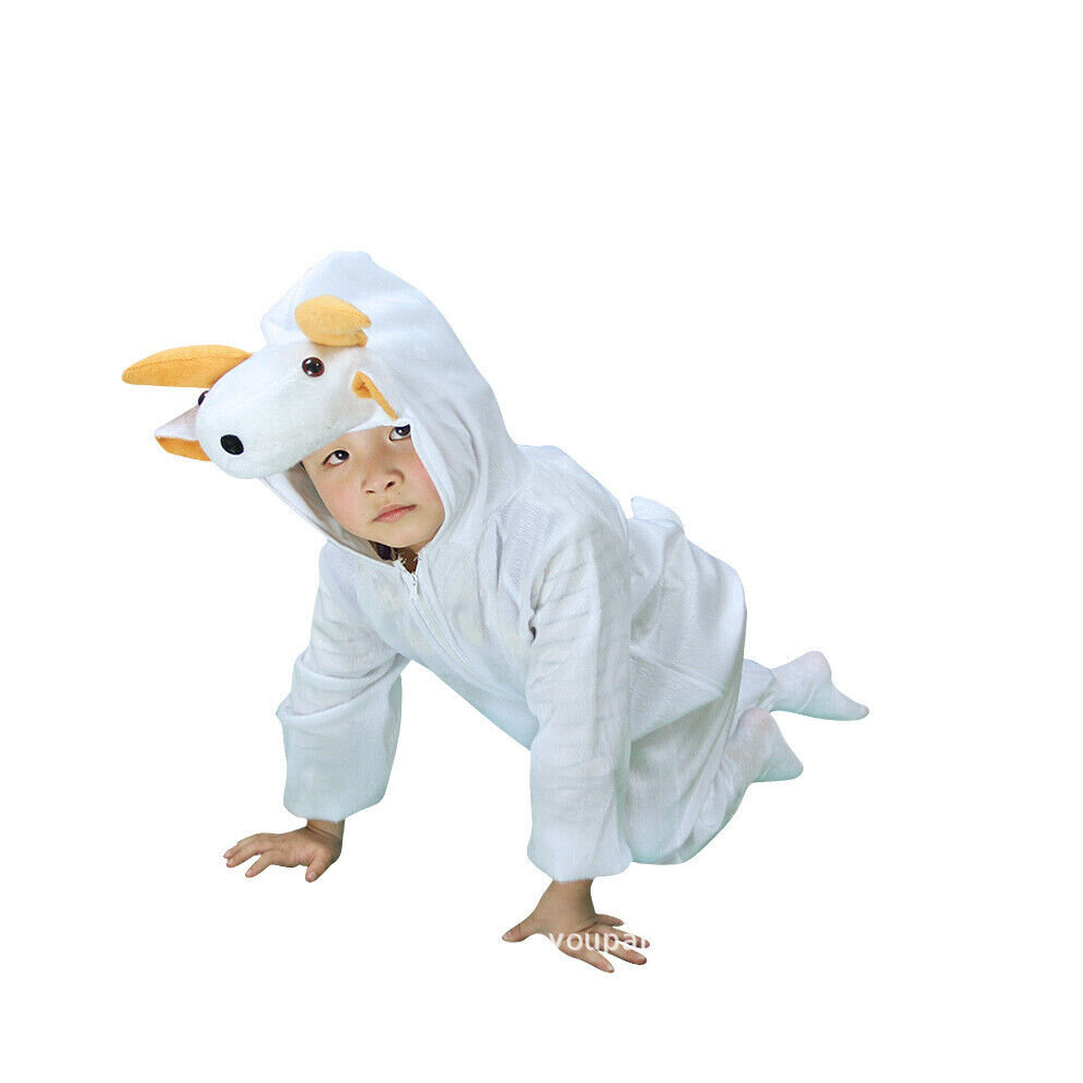 (goat, 120  120-130cm) Halloween Children Kids Cartoon Animal Costume Costumes Cosplay for Boy Girl