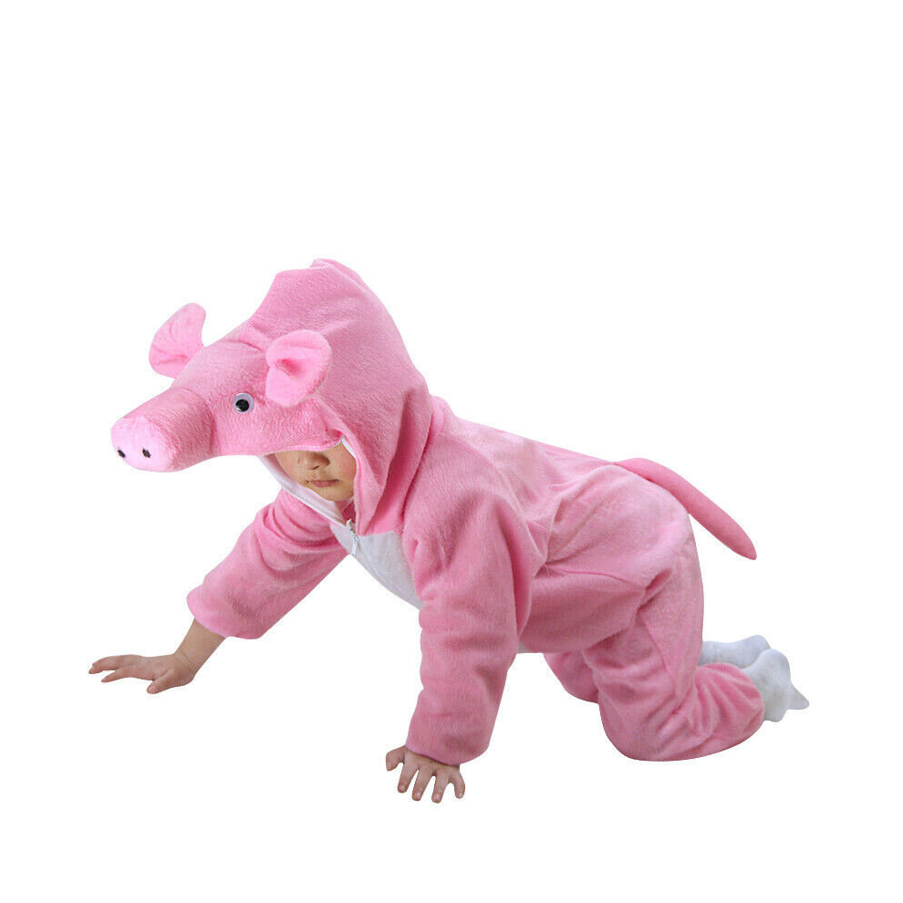 (pink pig, 110  110-120cm) Halloween Children Kids Cartoon Animal Costume Costumes Cosplay for Boy Girl