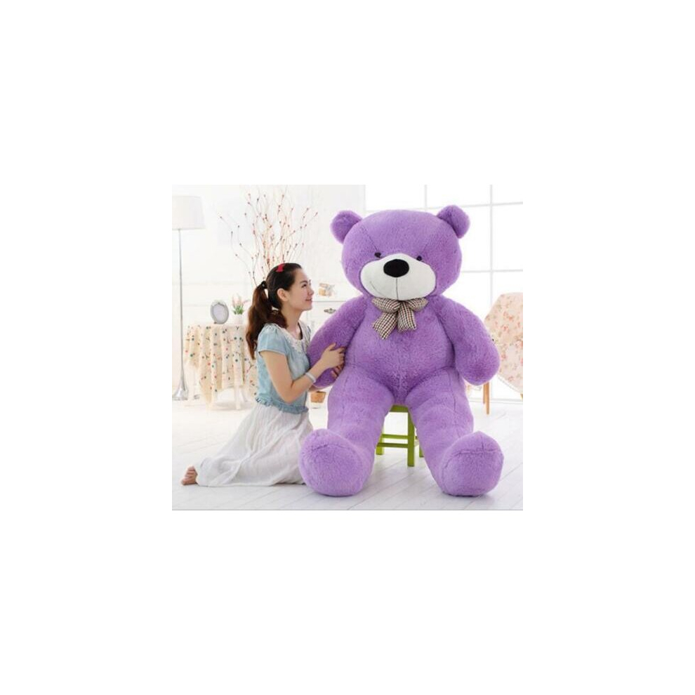 (purple, 120cm) 60-120cm Plush Soft Cotton Toy Teddy Bear Big Stuffed Animal Gift