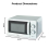 Tower Manual Microwave White 20L 800W by Tower Kitchen Small Appliance 3