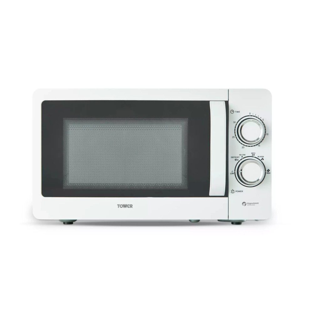 Tower Manual Microwave 20L 800W By Kitchen Small Appliance White