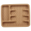 URBN-CHEF (Beige) Plastic Woven Rattan Cutlery Utensils Holder Flatware Drawer 5 Section Organiser 2