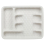 URBN-CHEF (White) Plastic Woven Rattan Cutlery Utensils Holder Flatware Drawer 5 Section Organiser 2