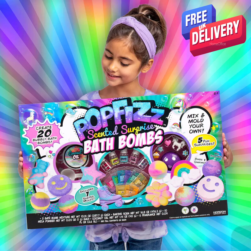 Kids Pop Fizz  Magical Scented Bath Bomb Kit Mix & Make Your Own 20 Pk