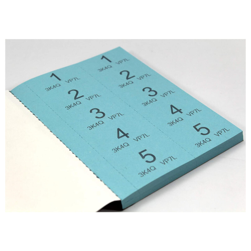 Silvine Raffle / Cloakroom Tickets 1-500 2