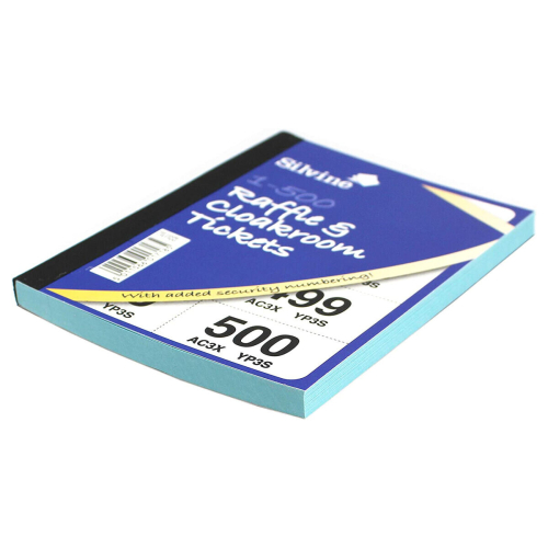 Silvine Raffle / Cloakroom Tickets 1-500 1