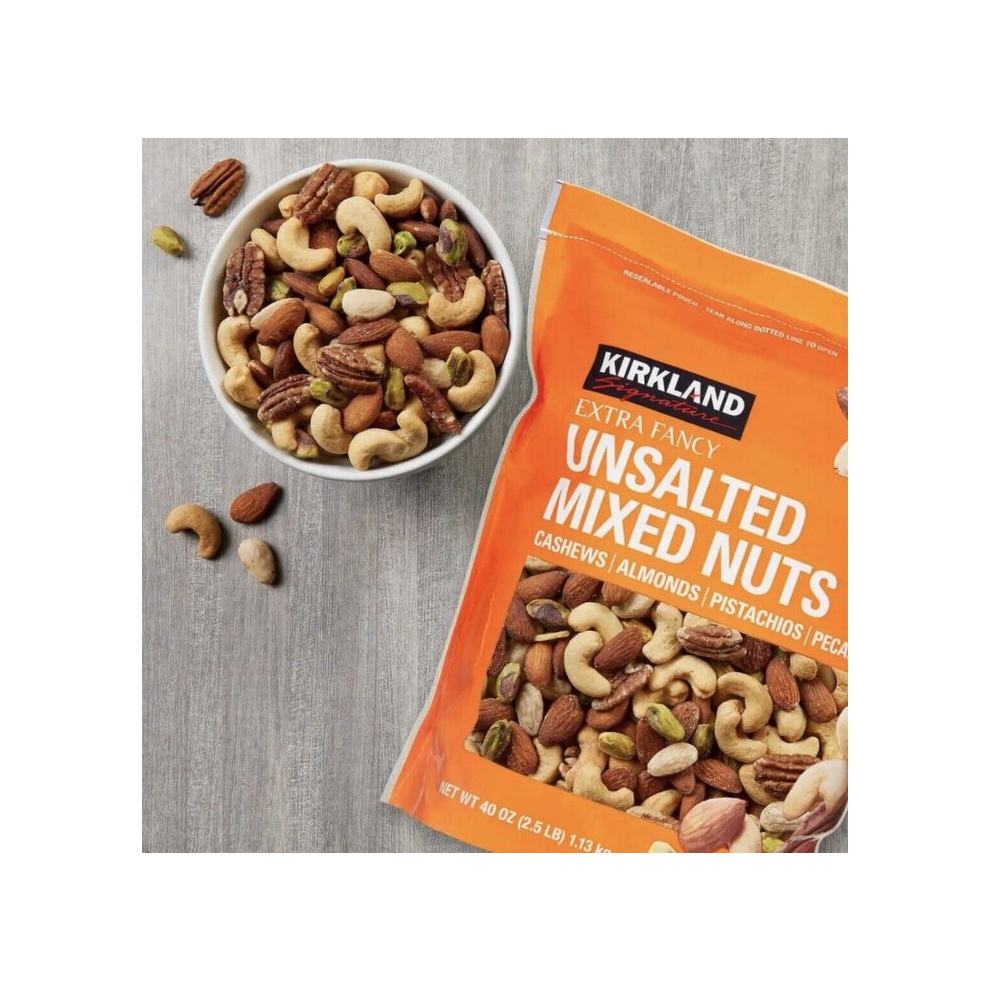 Kirkland Mixed Unsalted Nuts Bag 1.13kg