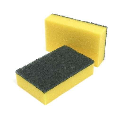 JanSan Classic Caterers Sponge Scourers Large ~ 10 Sponges