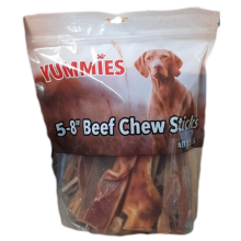 608g Yummies Dog Beef Chew Sticks 5 inch to 8 inch Treat