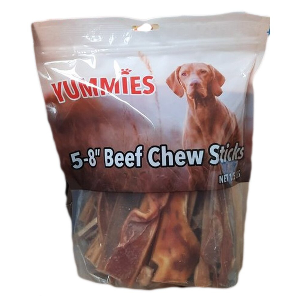 Yummies 608G Dog Beef Chew Sticks 5 Inch To 8 Inch Treat