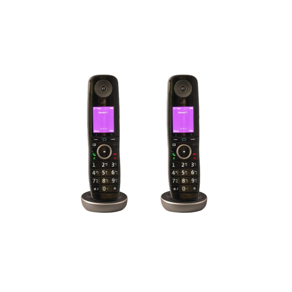 BT Digital Voice Advanced Twin Cordless Home Phone With Alexa Built-In