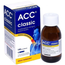 ACC Classic syrup cherry flavor, 100 ml for couth sore throat
