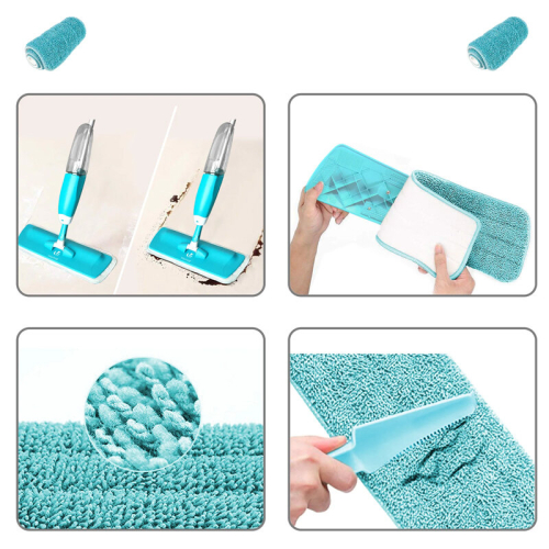 Microfibre Spray Mops for Cleaning Floors with 2 Reusable Pads 700ML bottle 2