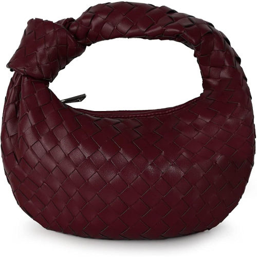 Woven Handbag For Women Fashion er Ladies Hobo Bag Purse Faux  Shoulder Bag Retro Tote Bag_fs