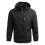 (5XL, Black) Tactical Hooded Jacket Men Windproof Coat 1