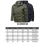 (5XL, Black) Tactical Hooded Jacket Men Windproof Coat 2