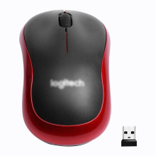 (Red) Logitech M185 Wireless Optical Mouse Usb Receiver Fit Compact Pc Laptop Mouse