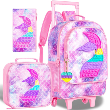 (Pink) Kids Luggage for Boys and Girls, Toddler Rolling Travel Carry on Suitcase with Wheels