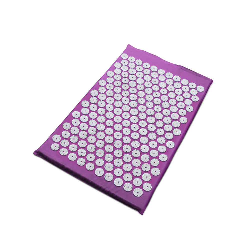 Srj Star Purple ( Mat Only) 62*38Cm Massager Cushion Massage Mat Acupressure Relieve Back Body Pain Spike Mat Acupuncture Yoga Mat/Pillow