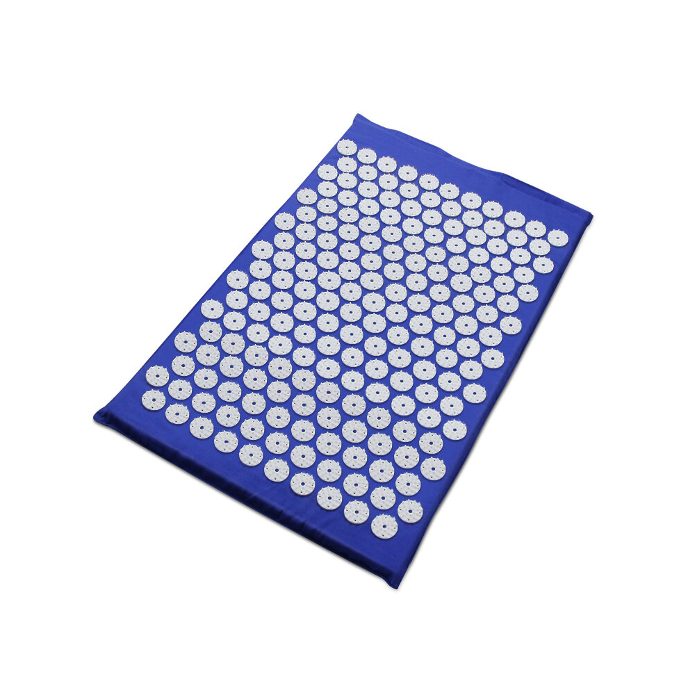 Srj Star Blue ( Mat Only) 62*38Cm Massager Cushion Massage Mat Acupressure Relieve Back Body Pain Spike Mat Acupuncture Yoga Mat/Pillow