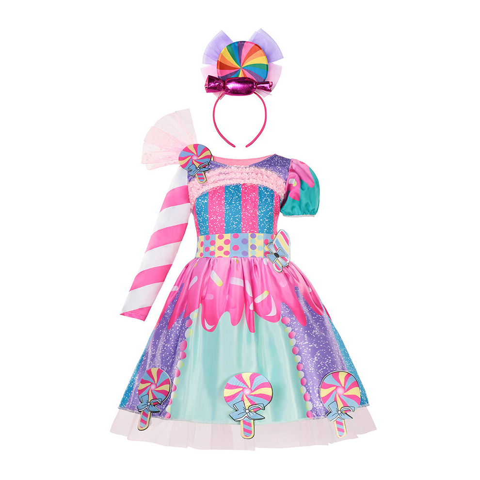 Photos - Fancy Dress  Children Princess Dress Arlo Cinderella Asha Candy Cosplay Gown Long Hair Dress Not,Specified(5-6T, I Candy)