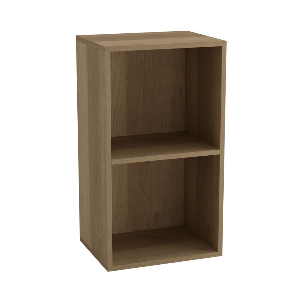 (Warm Oak, 2 Shelf) Wooden Bookcase Shelving Display Storage Shelf Unit Wood Shelves