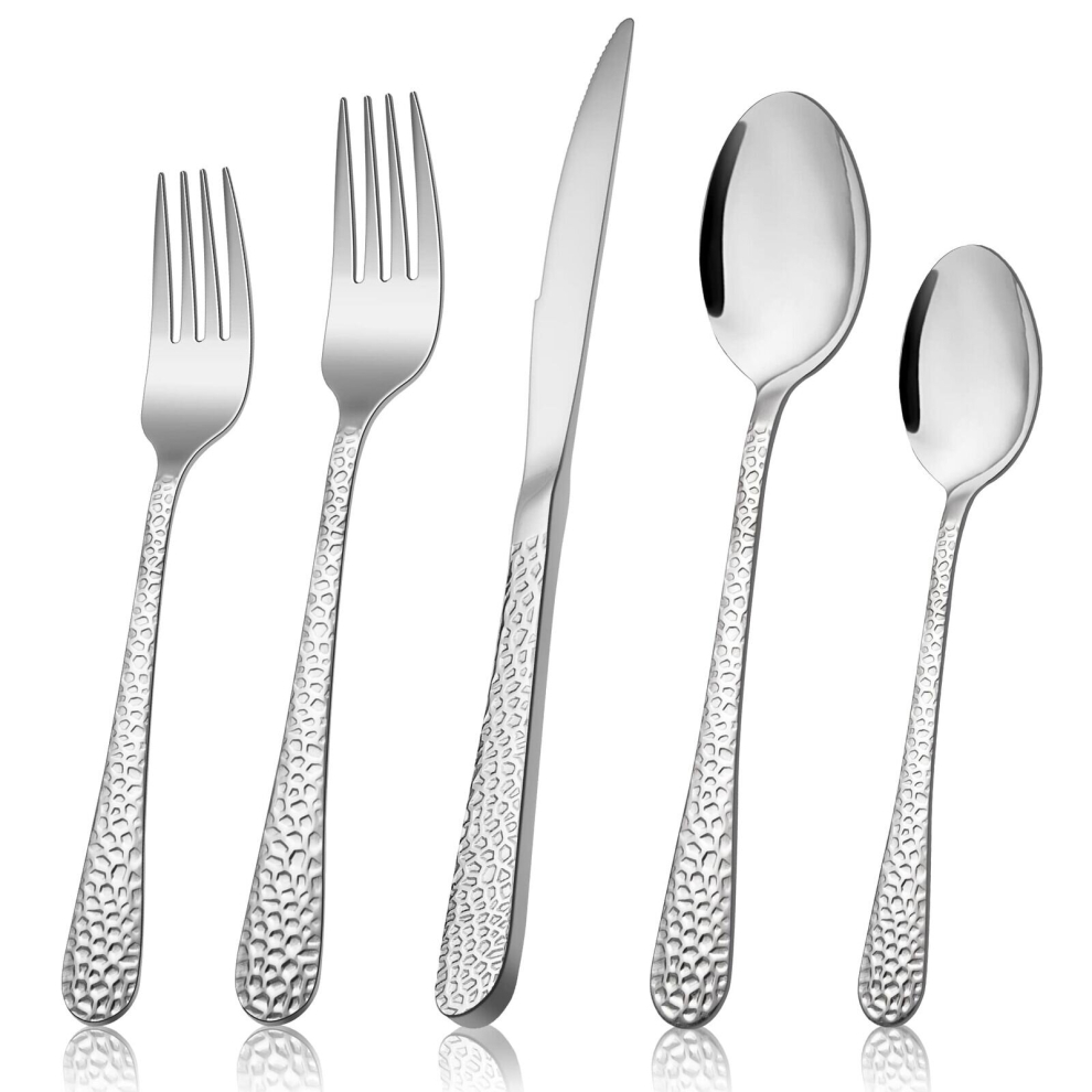 30 Piece Mirror Polished Stainless Steel Cutlery Set Flatware For 6 Person