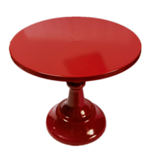 (Red, 8inch(20cm)) 8/10/12inch Cake Stand Fudge Desktop Home Party Display Round Stands Afternoon Tea Iron Tray For Birthday Wedding Decoration