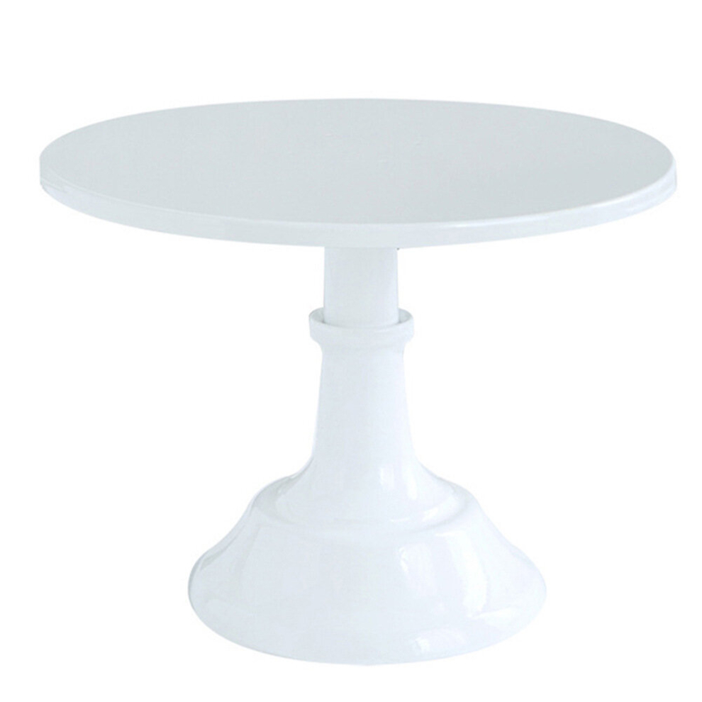 (White, 8inch(20cm)) 8/10/12inch Cake Stand Fudge Desktop Home Party Display Round Stands Afternoon Tea Iron Tray For Birthday Wedding Decoration