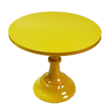 (Yellow, 10inch(25cm)) 8/10/12inch Cake Stand Fudge Desktop Home Party Display Round Stands Afternoon Tea Iron Tray For Birthday Wedding Decoration