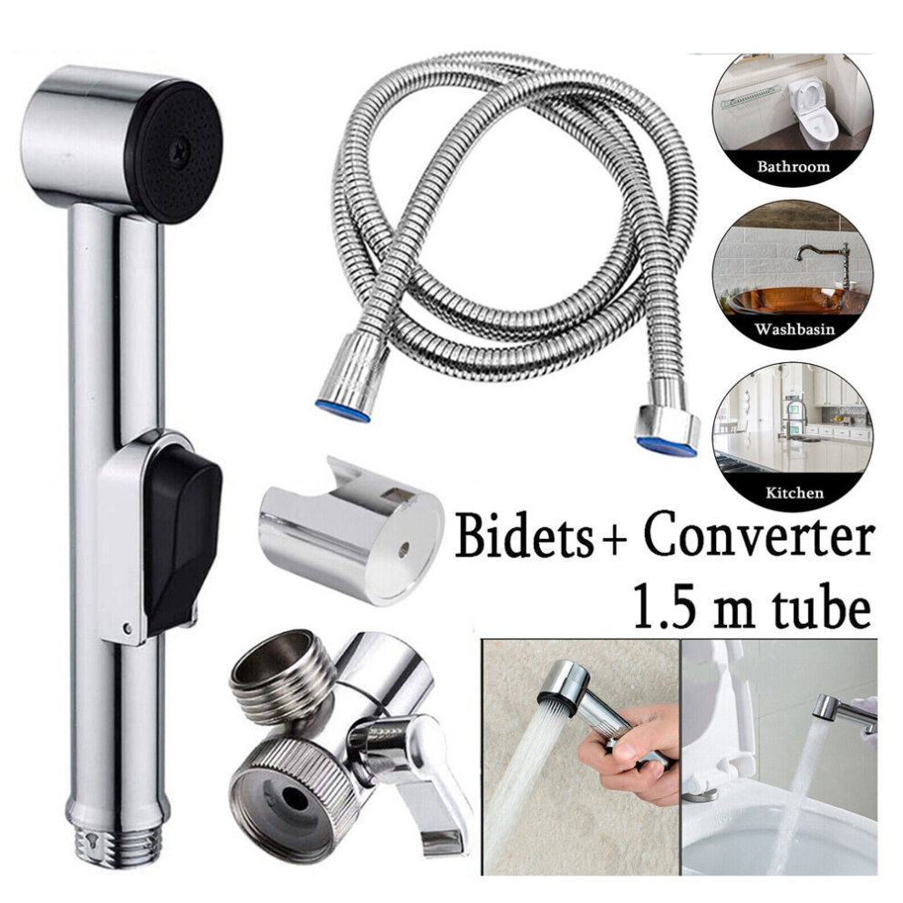 Handheld Bidet Toilet Jet Spray Muslim Hygienic Shattaf Douche Shower Kit